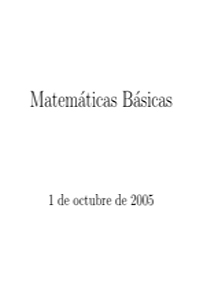 Matemáticas Básicas