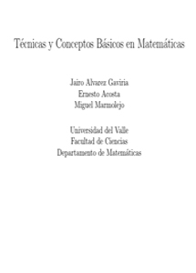 Técnicas y Conceptos Básicos en Matemáticas